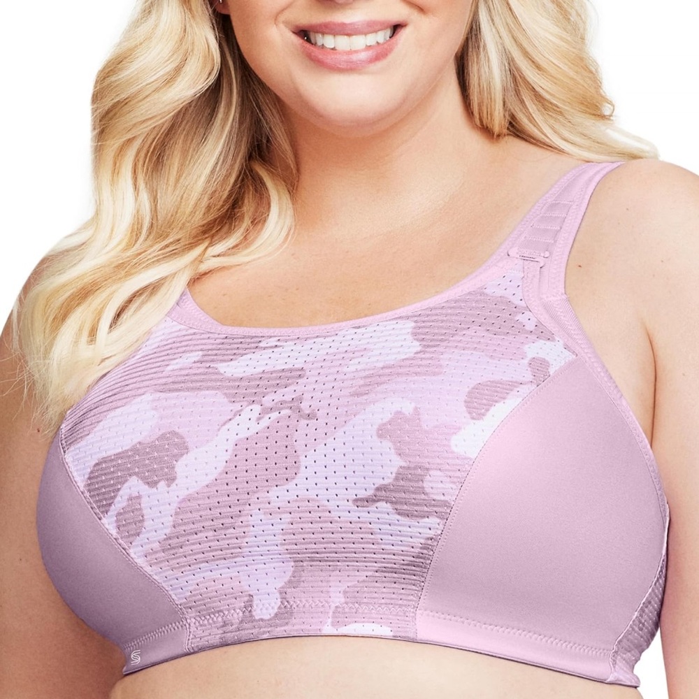 Glamorise Women's Double Layer Custom Control Sport Bra Bounce Control Gym 44D